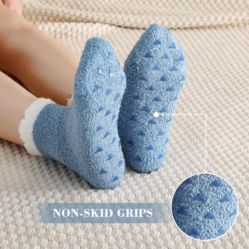 Premillow Slipper Socks for Women - Fuzzy Socks for Women, Womens Non Slip Fluffy socks Hospital Cozy socks with Grips3
