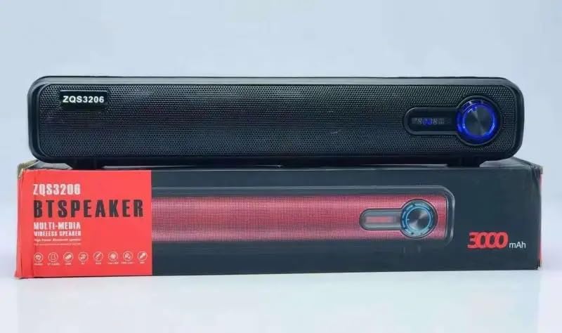 Image of Elevea 𝟏𝟓 𝐘𝐞𝐚𝐫𝐬 𝐆𝐮𝐚𝐫𝐚𝐧𝐭𝐞𝐞 Portable USB Wired Soundbar With Multicolor LED Light Speaker For PC Desktop And Laptop