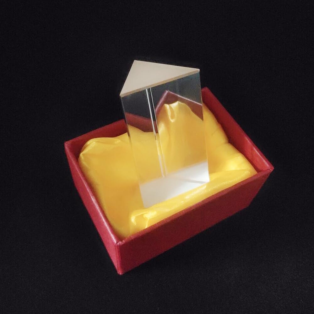 Kit di accessori per microscopio Prisma Triangolare BK7 Vetro Ottico 30x30x50mm Insegnamento Fisica Spettro Della Luce Rifratta Vetrini per microscopio