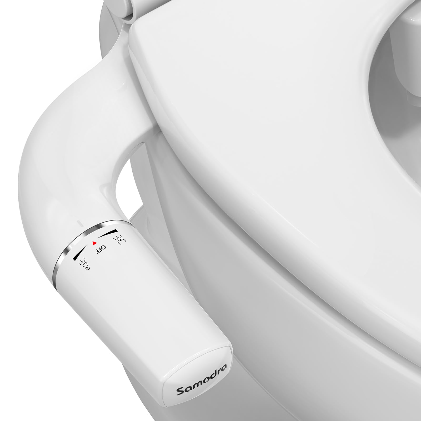 SAMODRA Bidet Toilette WC Japonaise Toilette Bidet Non Électrique Double Buse Interface France Taille Standard 3/8-Bidet Kit Complet