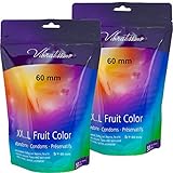 COMO UN SEGUNDO HAUT: Los condones AMOR Vibratissimo extra húmedos con FRUIT COLOR Fun Factor no sólo proporcionan momentos emocionales, sino también emocionante variedad en su vida amorosa.