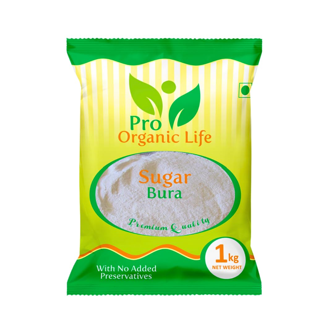 Pro Organic Life Sugar Bura 1 kG - Powdered Sugar | Boora | Sulphurless Sugar