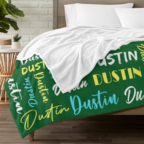 Personalized Blankets for Kids with Names Customized Blankets with Name for Adult Custom Blanket Gift for Birthday Christmas Valentines Day Gift