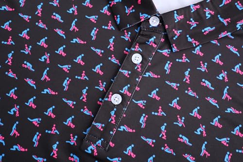 Mens Golf Polo Shirts Short Sleeve Dry Fit Performance Moisture Wicking Casual Funny Golf Polo Shirts for Men4