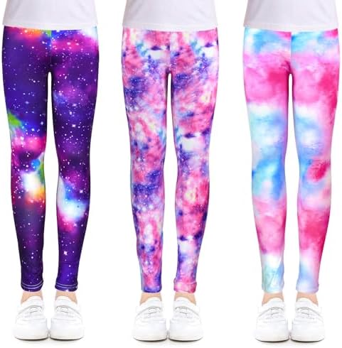 ZukoCert Girls Leggings Multipack - Soft Comfortable Athletic Leg...