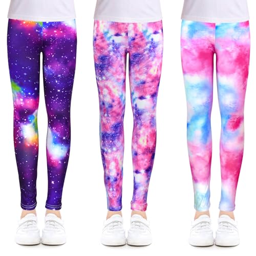 Image of ZukoCert Girls Leggings Multipack - Soft Comfortable Athletic Leggings for Girls 4-12 Years