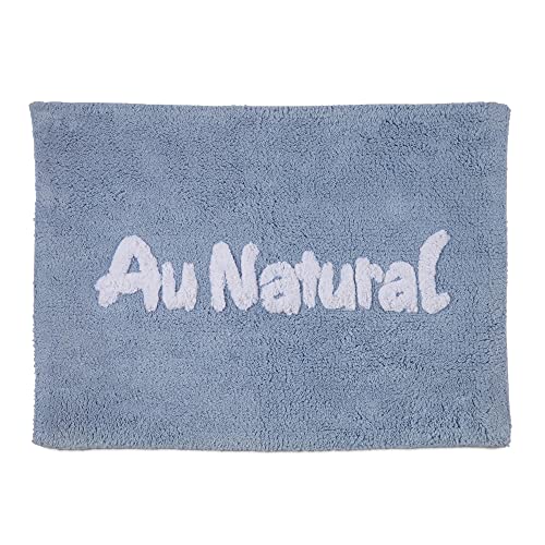 Martex Au Natural Bath Rug, 17" W x 24" L, Skyway/White Cover