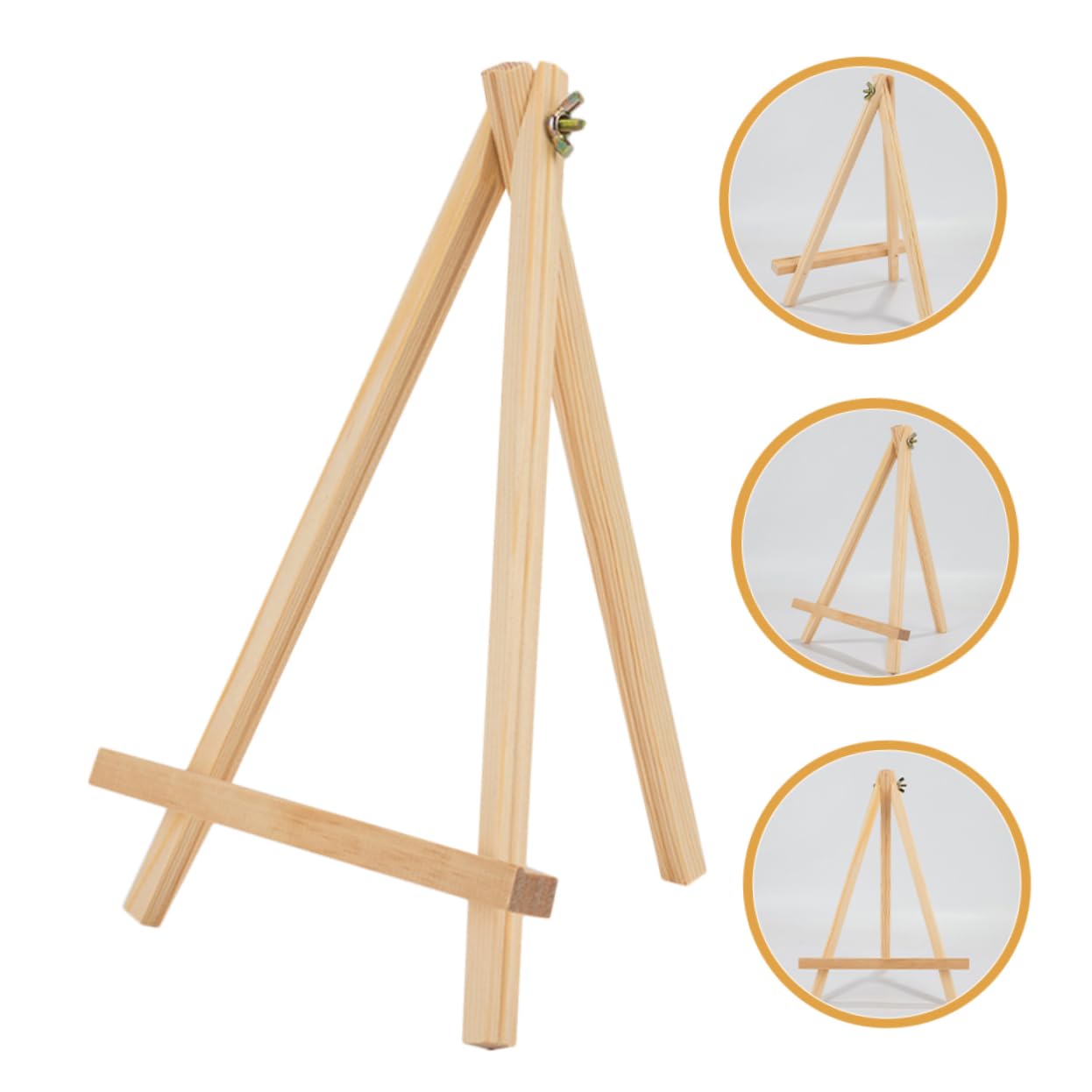 NUOBESTY 8pezzi Cavalletti Da Tavolo Pieghevoli Legno Per Ragazzo Ragazza Supporto Per Pittura e Mostre Per Attività Creative Casa e Classe