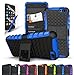 Fire Phone Case, CINEYO(TM) heavy Duty Rugged Dual Layer Case with kickstand (Amazon Fire Phone Case Black) (Black) (Blue)