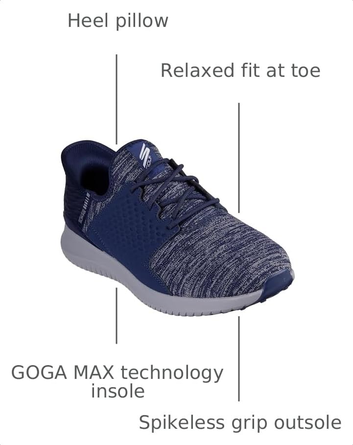 Image of Skechers Men's Max 2 Rover Relaxed Fit Slip-in Golf Shoe