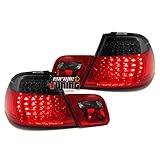 europetuning - 04183-2 FEUX ROUGES NOIRS LOOK M3 A LEDS SERIE 3 TYPE E46 CABRIOLET 1999-2007
