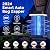 Bug Zapper Outdoor, Mosquito Zapper 2 in 1 Portable & Rechargeable Bug Zapper Outdoor with 5000mAh Battery & LED Night Light, 4000V Electric Fly Zapper for Outside,Patio,Backyard,Garden Blue