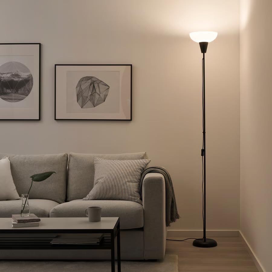Amazon.co.jp : Ikea Tagarp フロアアップライトグラス ブラック