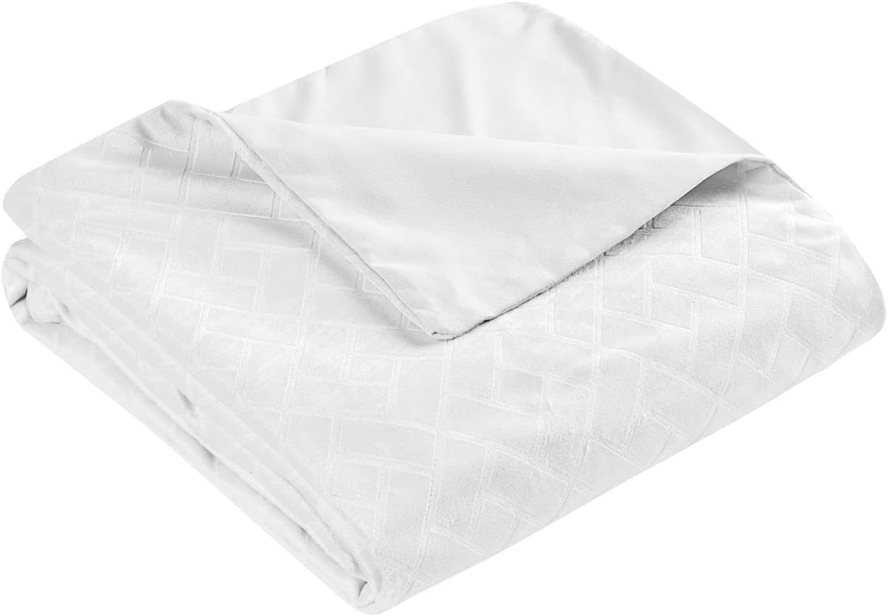 Fall Classic Removable Washable Cover for Tranquility Weighted Blanket 48x72 inches (Ivory)