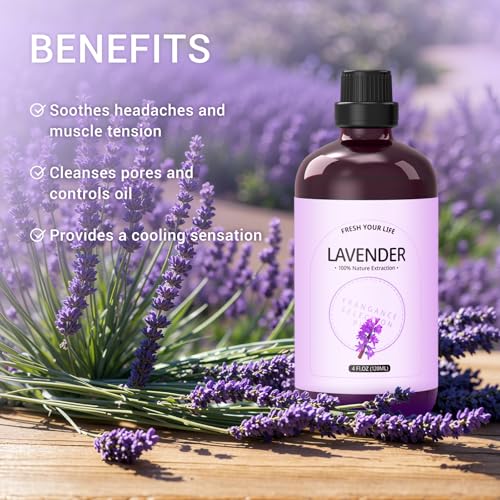 Aceite Esencial de Lavanda 4 Fl Oz Puro y Natural miniatura 4