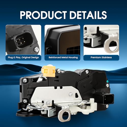 Image of Front Passenger Right Side Door Lock Latch Actuator for Chevy Silverado Suburban Tahoe Impala Cadillac Escalade ESV EXT GMC Sierra 1500 2500 3500 HD Yukon XL 2007 2008 2009 2010 2011 2012 2013 2014
