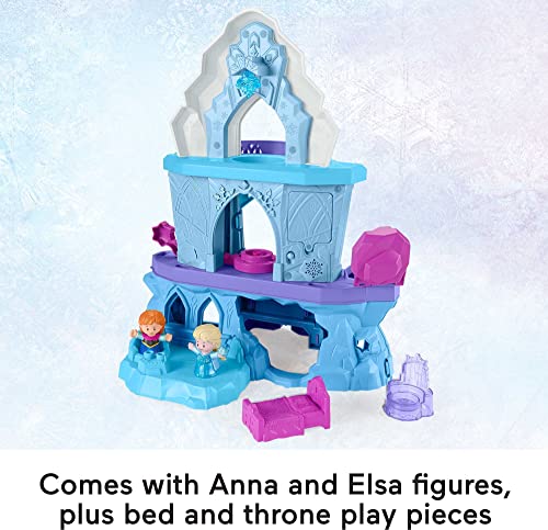 Disney Frozen Toddler Playset Little People Elsa's Enchanted Lights Palace With Anna & Elsa Figures For Ages 18+ Months #TOP5