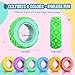 NPPN Sensory Toys Fidget Rings for Kids - 12 Pcs Finger Spinner Rings for Anxiety Relief Autism ADHD, Quiet Fidgets for Classroom Prizes Party Favors Bulk Pinata Stuffers