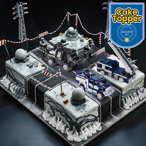 Oriate 6 Pack Vehículos de Policía en Miniatura 1/64 miniatura 2