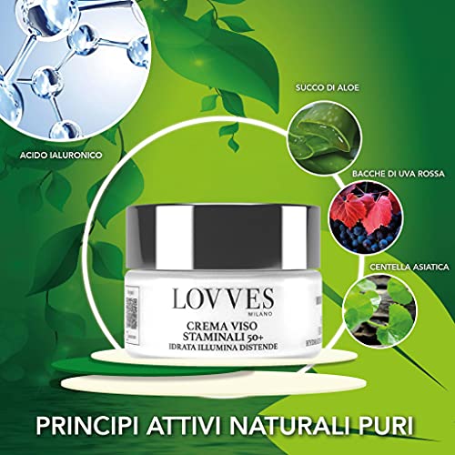 LOVVES-Crema-Facial-Celulas-Madre-50-Alta-Cosmetica-Natural-Crema-Facial-Antiarrugas-Celulas-Madre-Antiedad-Piel-Madura-Hidratante-Dia-y-Noche-Formato-Tarro-Cristal-50-ml