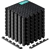 イエスフォーオール(Yes4All) フロアマット ブラック ジョイント インターロッキング EVA ジム 床保護 衝撃吸収 30cmx30cm 36枚入り 【日本正規輸入品】 M8RZ