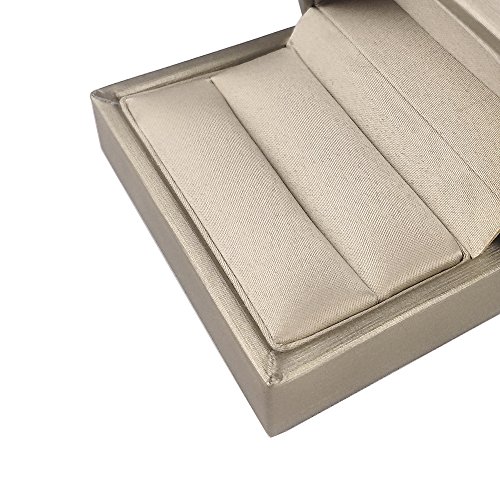 Designster Gold Bearer Ring Box – Premium Pu Leather Double Rings Box For Wedding Engagement Gift Box #TOP3