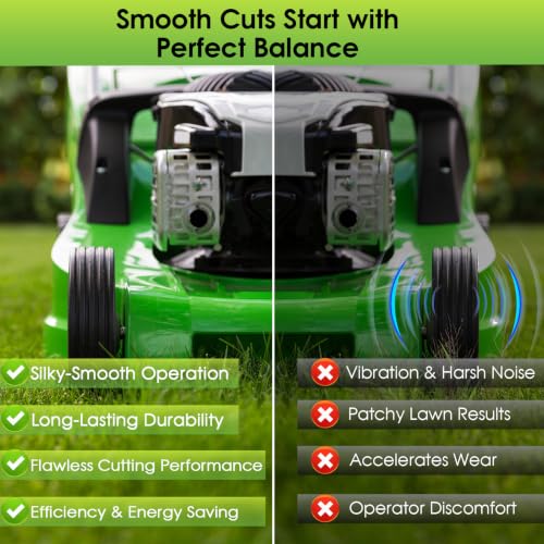 Image of AB2100 Replacement Lawn Mower Blades 21 inch for EGO Power+ 56V Mowers | 21-Inch Mulching Blades Fit EGO LM2100 LM2101 LM2100SP LM2102SP LM2142SP Mower, Replaces AB2101,Steel Blades Sharp Cuts 2PACK