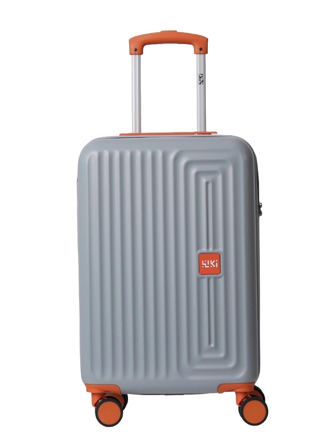 Ripple Hard Shell Cabin Trolley Bag 55 cm by Wildcraft | Polycarbonate Carry-On Luggage with 8 Spinner Wheels, Combination Lock, Lightweight & Water Resistant Travel Suitcase |Silver