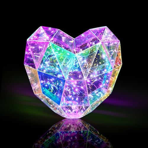 Pyrrhiax Rainbow Heart Night Light