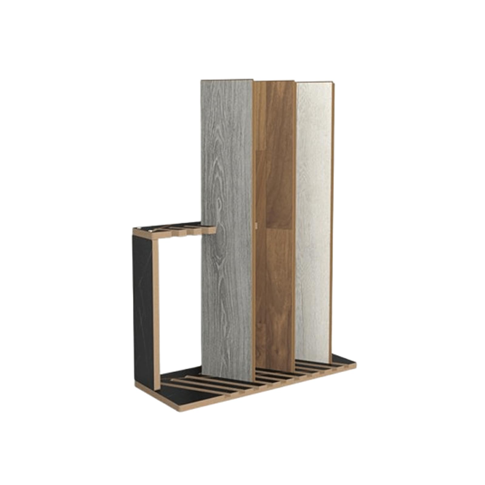 Présentoir à carreaux sur pied support en bois céramique exposition