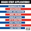 K&S Precision Metals Brass Strip 8229 – 0.093" Thick x 2" Wide x 12" Long – DIY Crafts, Electrical, Jewelry Making, Modeling, Made in USA, 1 Strip #5
