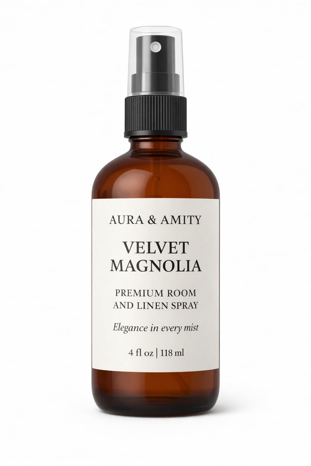 Aura &amp; Amity Premium Room &amp; Linen Spray – Handmade Luxury Fabric &amp; Home Fragrance Mist, Long-Lasting, Made in USA (Velvet Magnolia)
