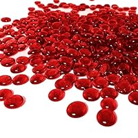 ARSUK 170–180 Stück Rote Glassteine – 955g Glasnuggets 17–20mm – Deko Glasperlen in Rot für Vasen, Tischdeko, Bastelprojekte, Aquarium, Hochzeit, DIY, Streudeko, Floristik & kreative Dekoration