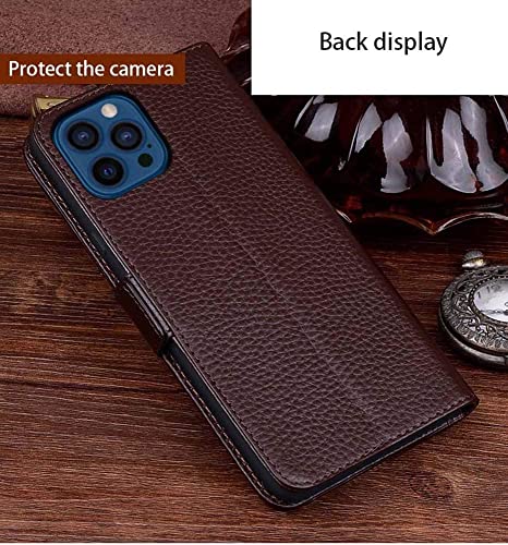 Housse cuir iPhone 12 Mini véritable et protectrice couleur Svart - 2