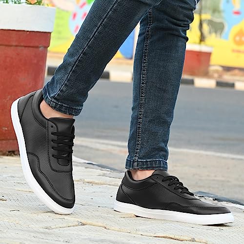 Image of Centrino Sneaker for Men | Shoes for Men Stylish Casual | Lightweight Lace-Up with Soft Cushioned Insole | Anti-Skid Sole | Breathable Comfortable Canvas Walking Shoes for Man | Mens Shoes (6314)