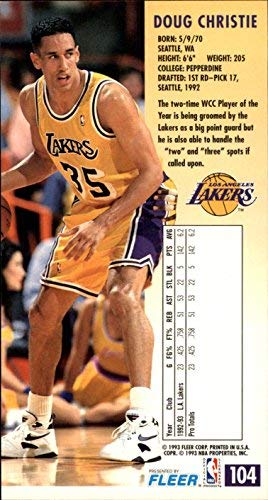 Amazon.com: 1993-94 Jam Session #104 Doug Christie NBA Basketball