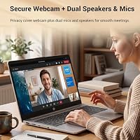 HP 15.6” FHD Touchscreen IPS AI Laptop, Powerful Intel Core Ultra 5 225U 12-core CPU, 16GB DDR5 RAM, 512GB Storage, Microsoft 365 Included, Webcam w/Shutter, AI Copilot Key, Win11H, w/Laptop Cooler — image 7