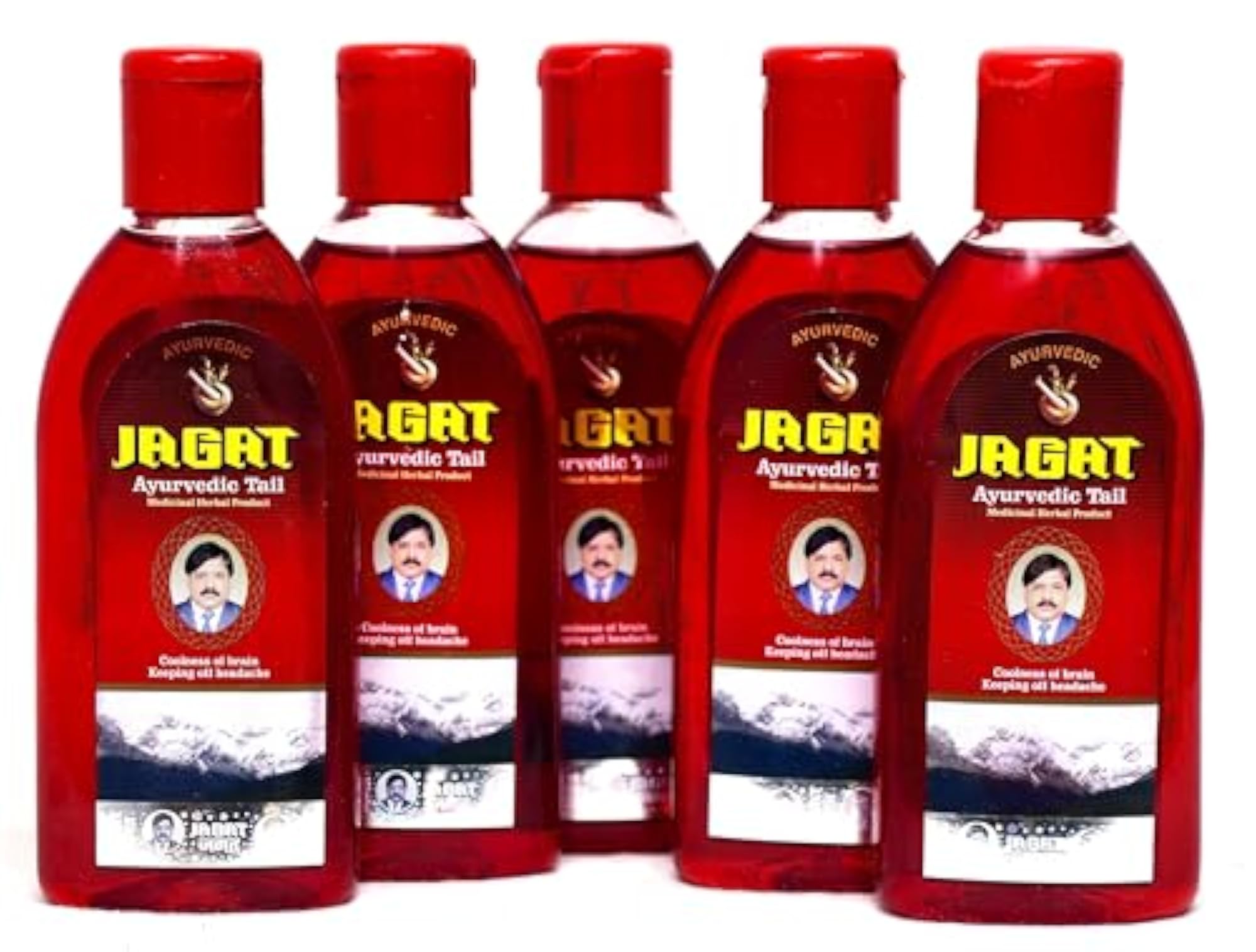 Jagat Ayurvedic Tail Medicinal Herbal Oil, 100ml x 5
