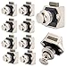 EUNEWR Push Button Catch Door Lock zamek do mebli, 10 sztuk, bezkluczykowa, przenośna, metalowa plakietka do szafek z szufladami RV do samochodów kempingowych, jachtów, kamperów, łodzi, zatrzasków, metalowych