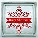 Merry Christmas Snowflake Decal. Choose the size. Perfect for car windows, crafting, glass block, etc. (Glass Block Not Included).
