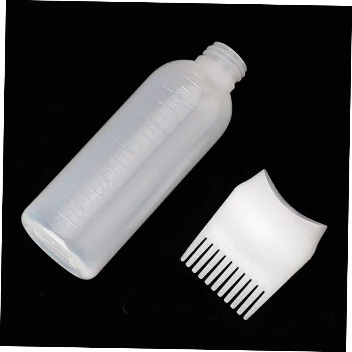 Didiseaon Hair Oil Bottle Combs Scalp Oiling Applicator Combs Graduated Perm Dye Bottles for Hair Salon