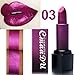NICEFACE Metallic Lipstick Set, 4 Color Shimme Waterproof Long Lasting Lipstick Set (4 pack)