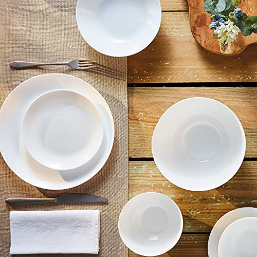 LUMINARC Diwali - Vajilla para 6 personas (18 piezas, 6 platos llanos, 6 platos hondos, 6 vasos de postre)