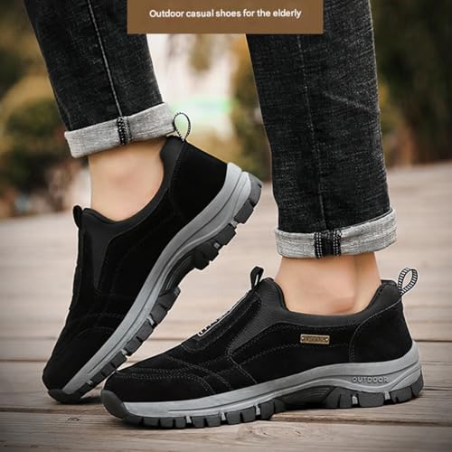 Enjerr Orthopedic Shoes Men, Men's Waterproof Breathable Arch Support Hiking Shoes, Non-Slip Slip-On Sneakers2