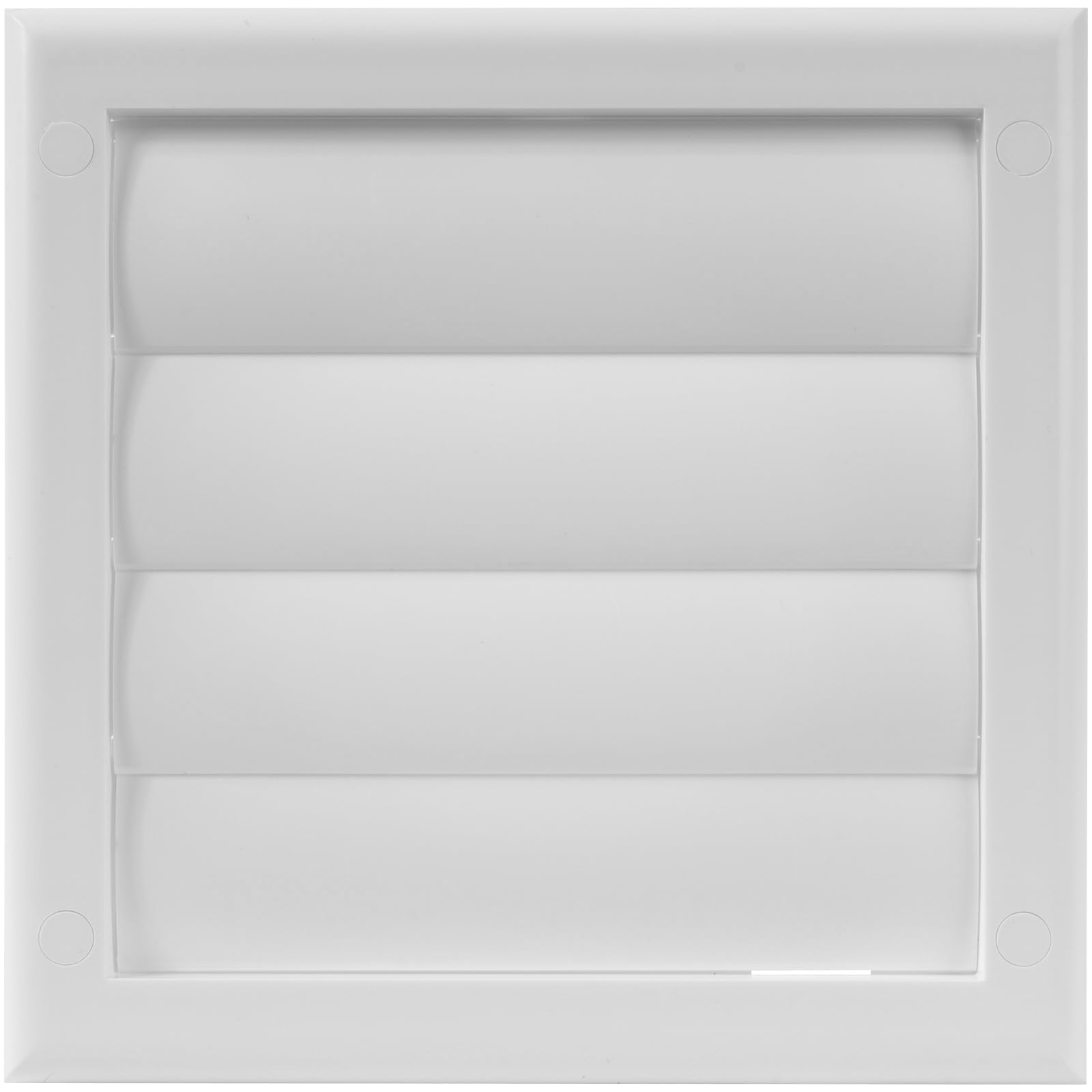 ECOPRO VENT White 100mm Extractor Fan Vent Cover - ABS Back Draught Shutter & Ventilation Grille - Fits Inside Duct or Wall Openings - Outdoor Vent Cover for Walls - 100mm Vent Cover, Air Vents