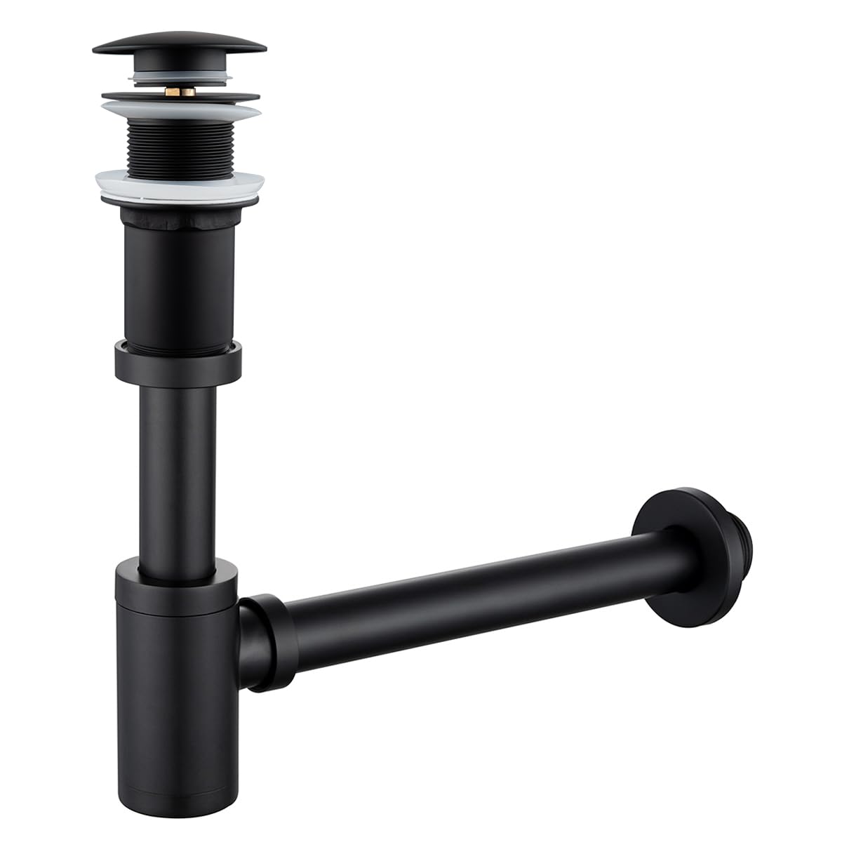 Siphon avec bonde pop-up sans trop-plein RANDOM 83888MBS noir mat