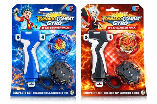 Image of Cho Z God Valkyrie B-127 & Revive Phoenix B-117 Spinning Top V2 Combo with Launchers | Battle Gyro Toy Set | High Speed Fighting Tops for Kids Boys Girls