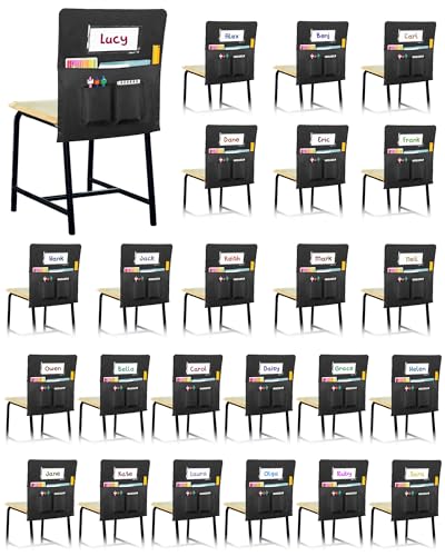 24 PCS Chair Pockets for Classroom,20