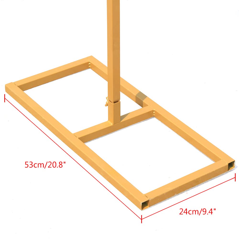 3 m x 3 m, arco per matrimonio, quadrato, rimovibile, per matrimoni, feste, sfondo (oro)