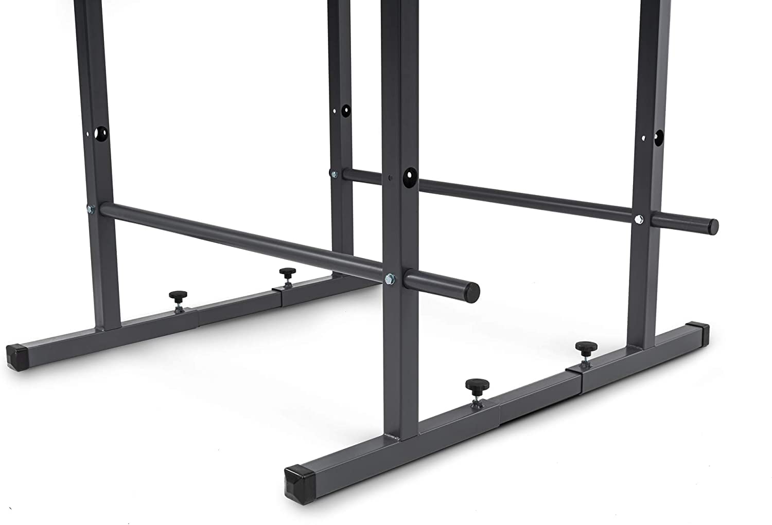HOP-Sport® Barres parallèles Ajustables HS-1010K avec Gants, Station pour Pompes et dips en Acier, équipée de Pieds antidérapants, pour entraînements Musculation à Domicile